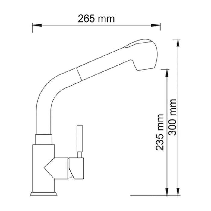 Смеситель wasserkraft main 4166 для кухни